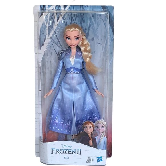 New in Box-Hasbro Disney Frozen 2 Elsa Fashion Doll with Long Blonde Hair - Picture 3 of 14